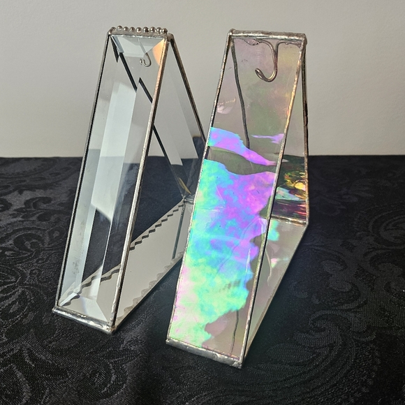 Artesian Goddess Glass Triangle Pendulum Hangers - Picture 10 of 15